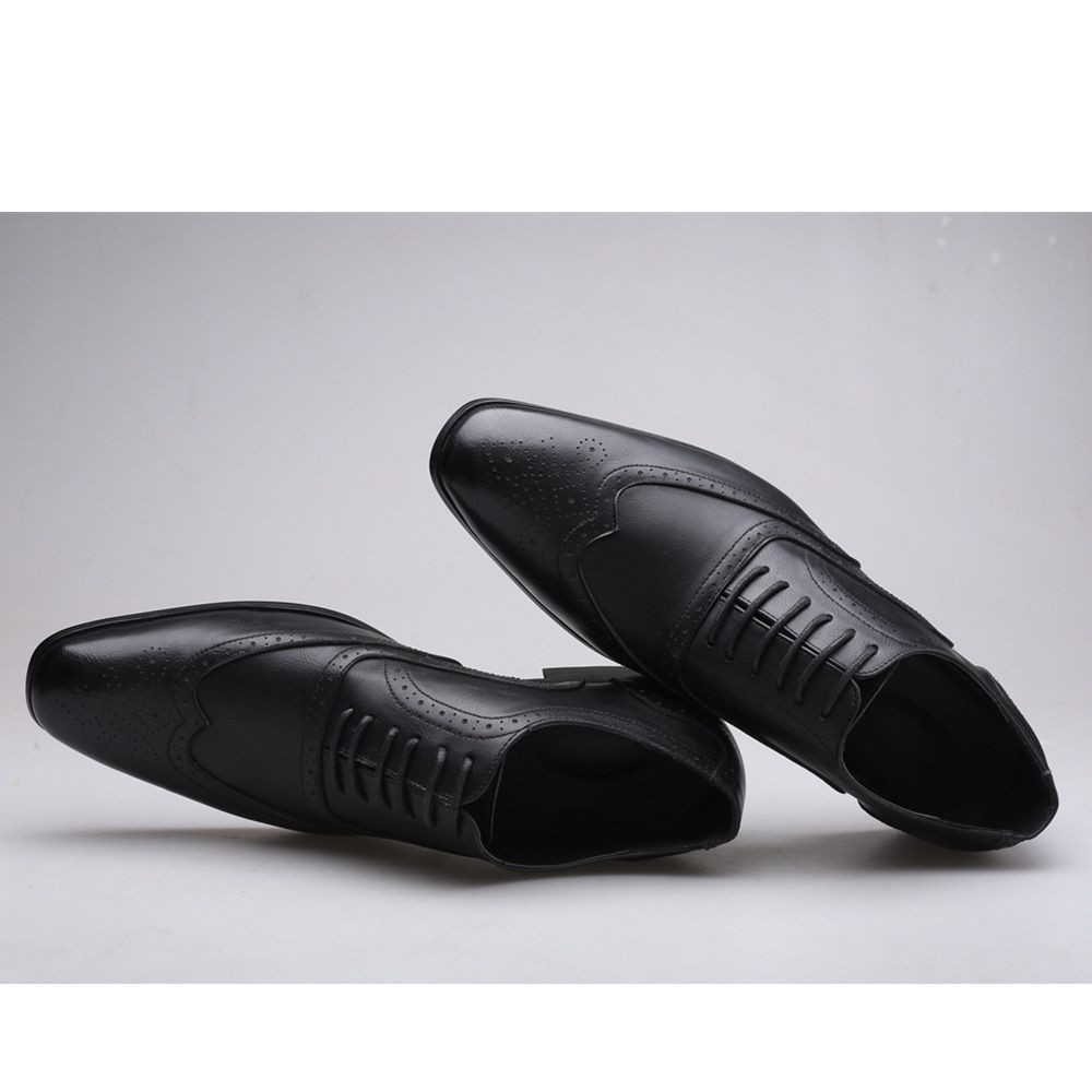 Shoes Men Leather Shoe Man New Fashion Men's Plus Size Formal Leather Shoes Brock Men's Shoes