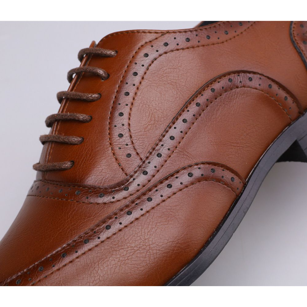 Shoes Men Leather Shoe Man New Fashion Men's Plus Size Formal Leather Shoes Brock Men's Shoes