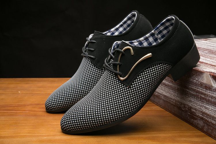 Shoes Men Leather Shoe Man Men's Plus Size Casual Leather Shoes Pointed Toe British Style Breathable Spring Autumn Men's Footwear Men's Shoes Oxfords
