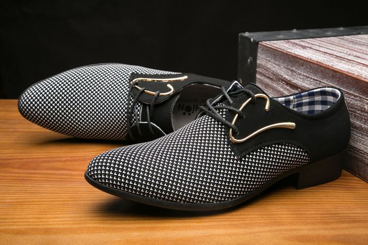 Shoes Men Leather Shoe Man Men's Plus Size Casual Leather Shoes Pointed Toe British Style Breathable Spring Autumn Men's Footwear Men's Shoes Oxfords