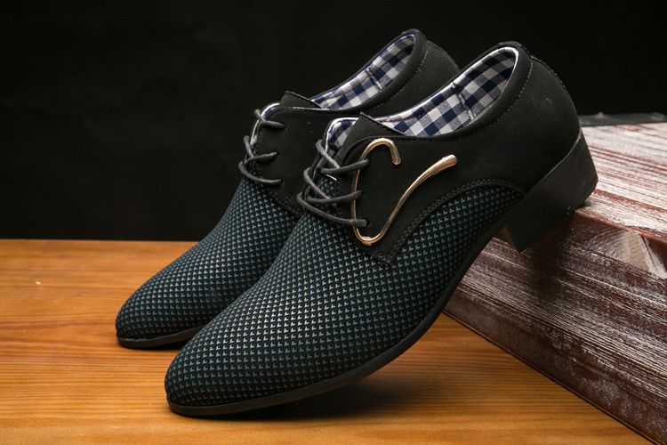 Shoes Men Leather Shoe Man Men's Plus Size Casual Leather Shoes Pointed Toe British Style Breathable Spring Autumn Men's Footwear Men's Shoes Oxfords