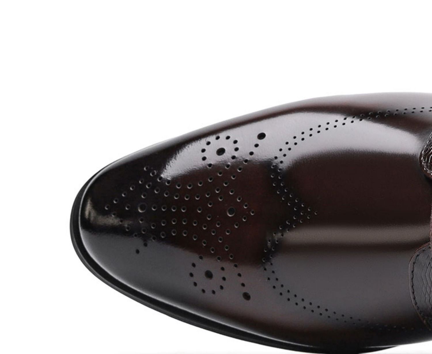 Shoes Men Leather Shoe Man Men's Brogue Leather Shoes Metal-Like Brushed Finish Handcrafted Leather Shoes Men's Shoes Oxfords