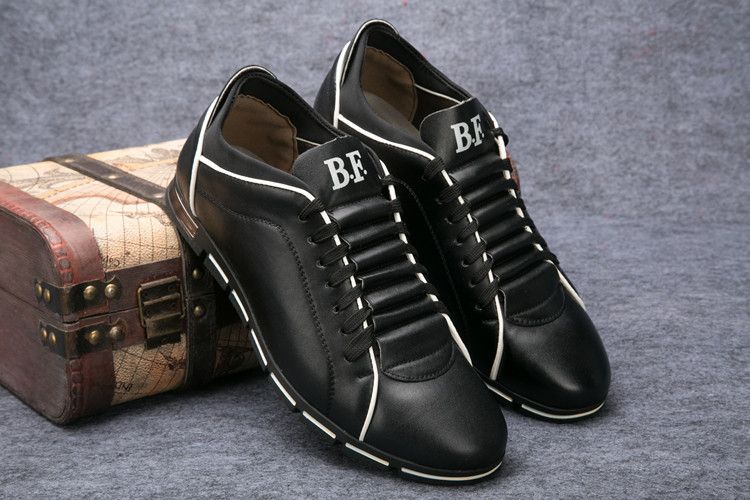 Shoes Men Leather Shoe Man Men's Casual Single Shoes Fashion British Sporty Style Leather Shoes Large Sizes for All Seasons Men's Shoes Oxfords