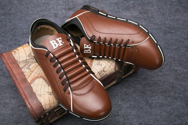Shoes Men Leather Shoe Man Men's Casual Single Shoes Fashion British Sporty Style Leather Shoes Large Sizes for All Seasons Men's Shoes Oxfords