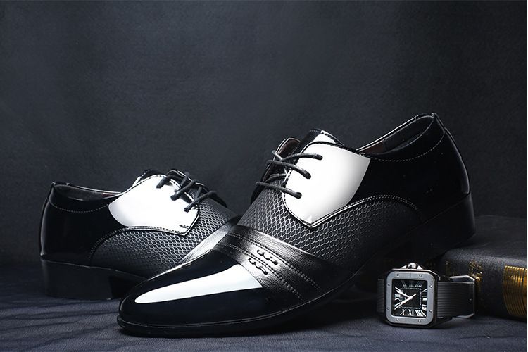 Shoes Men Leather Shoe Man New Men's Business Dress Leather Shoes Large Men's Shoes Oxfords