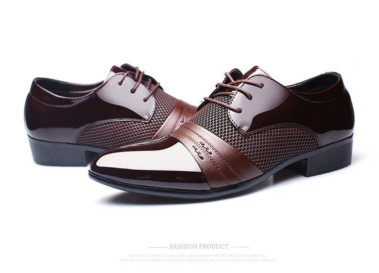 Shoes Men Leather Shoe Man New Men's Business Dress Leather Shoes Large Men's Shoes Oxfords