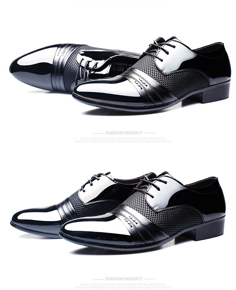 Shoes Men Leather Shoe Man New Men's Business Dress Leather Shoes Large Men's Shoes Oxfords