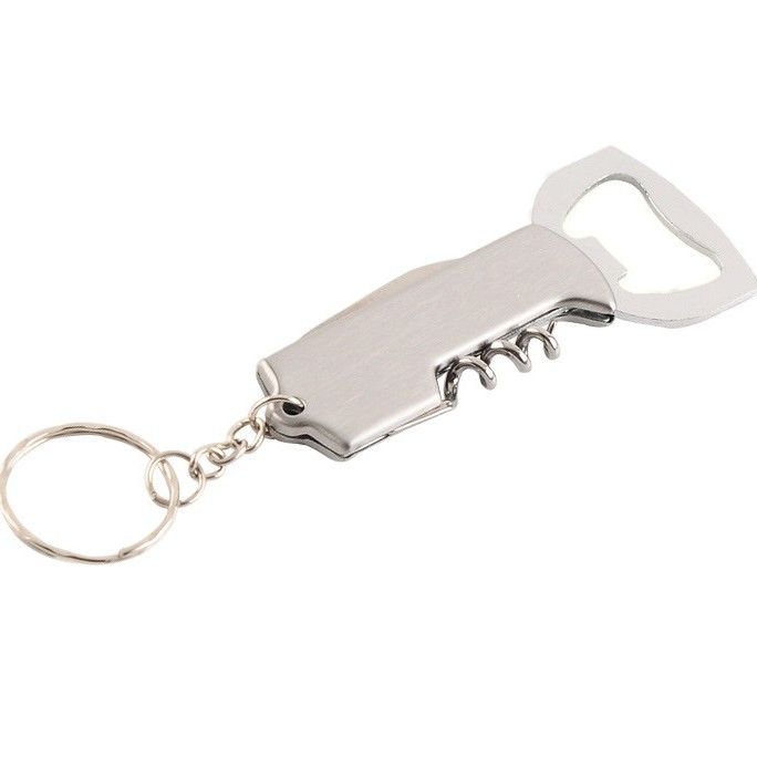 Bottle Opener Corkscrew Stainless Steel Red Wine Mini Bottle Opener Multifunctional Portable Beer Bottle Opener with Foil Cutter