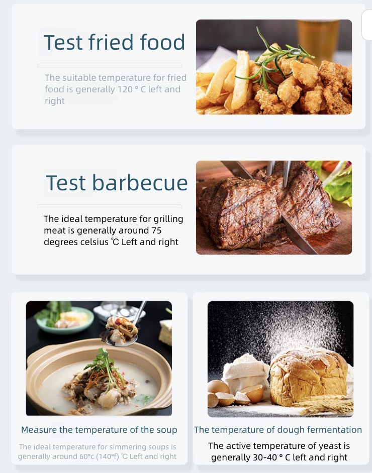 Thermometers Probe Type Food Thermometer Pen Type Barbecue BBQ Thermometer Oil Temperature Water Temperature Baking Electronic Thermometer