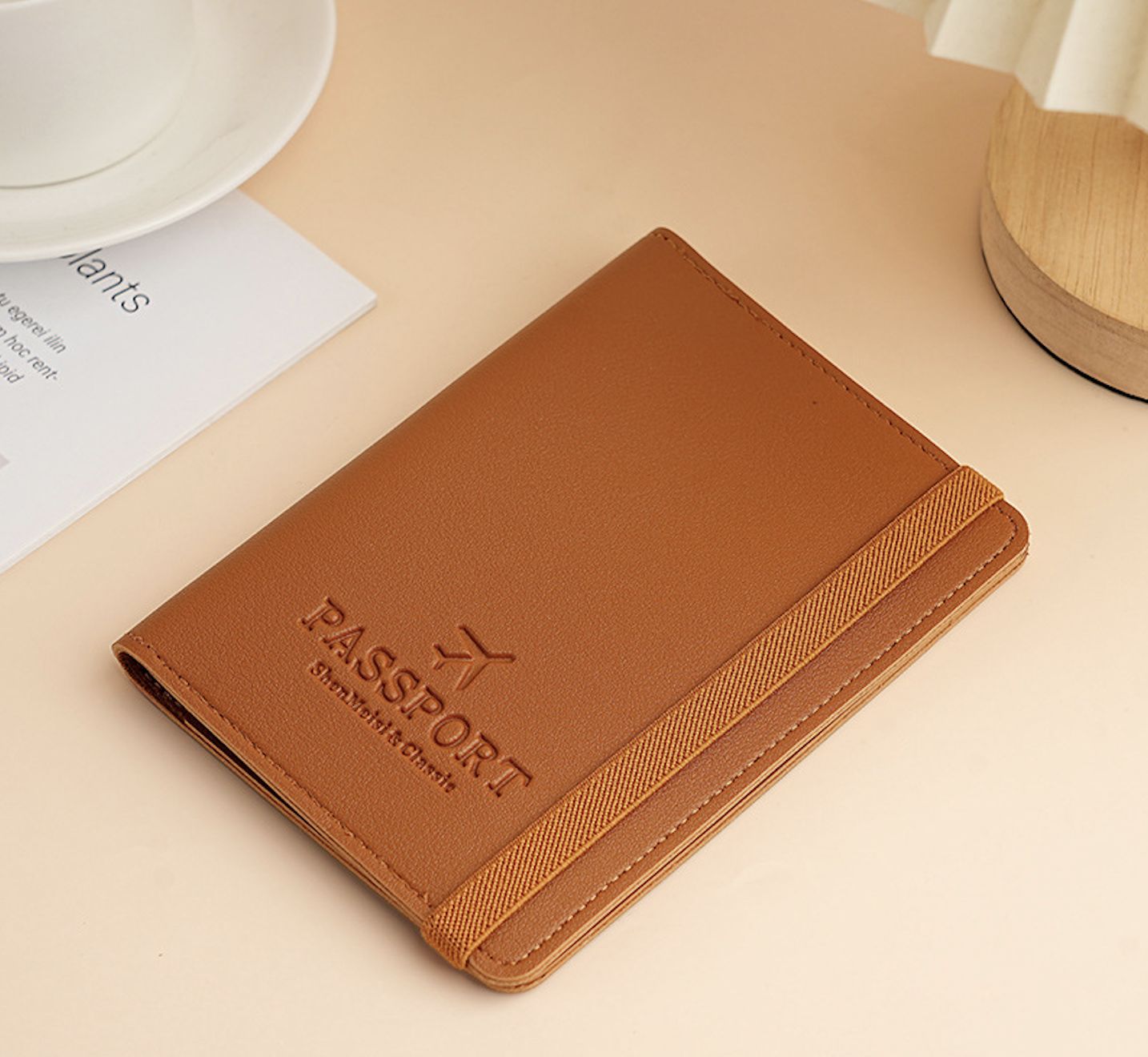 Passport Cover Passport Holder Passport Bag PU Leather Passport Holder Multi-Function Passport Clip Passport Document Cover Passport Case Portable Travel Ultra-Thin Passport Holder