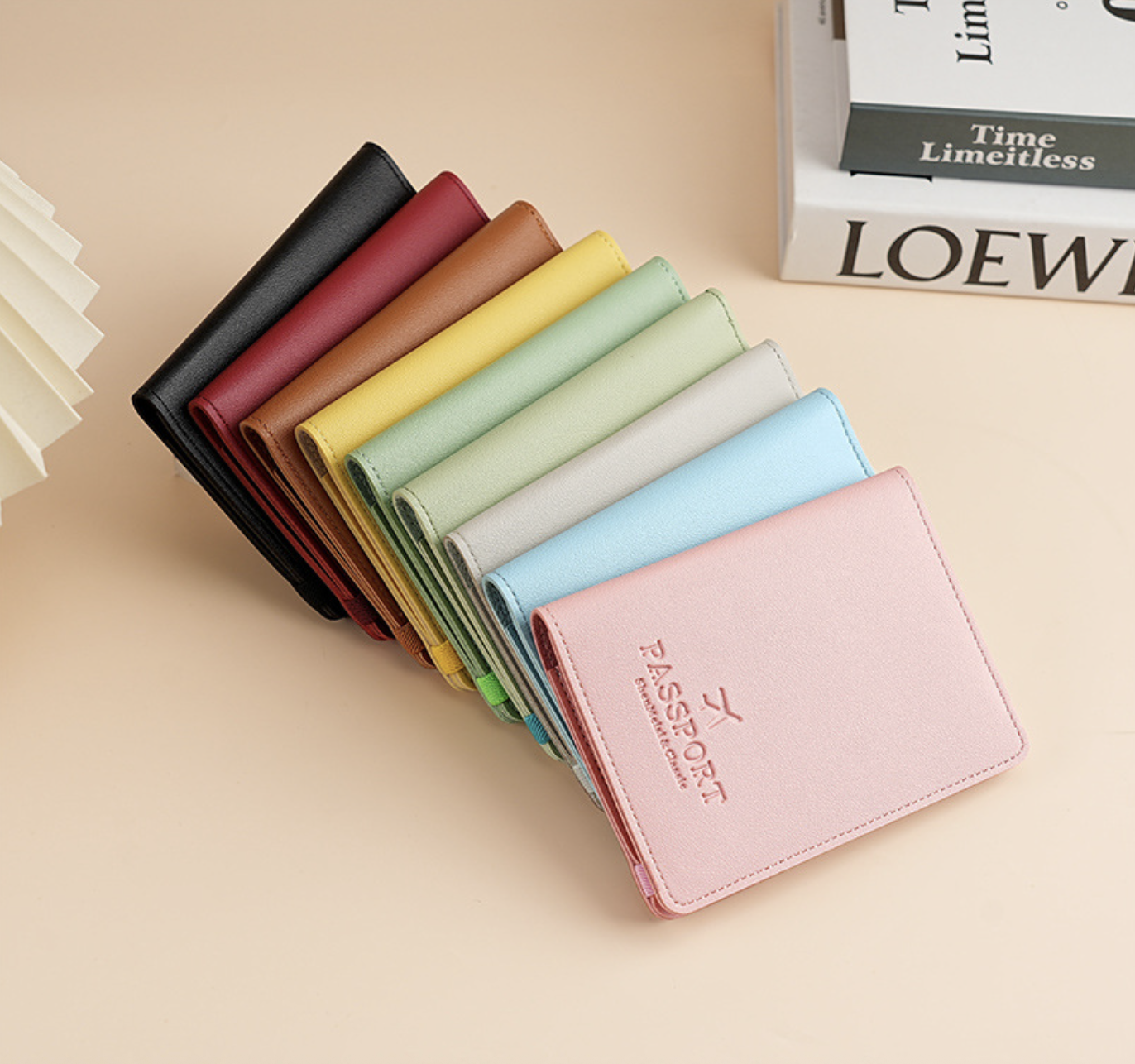 Passport Cover Passport Holder Passport Bag PU Leather Passport Holder Multi-Function Passport Clip Passport Document Cover Passport Case Portable Travel Ultra-Thin Passport Holder