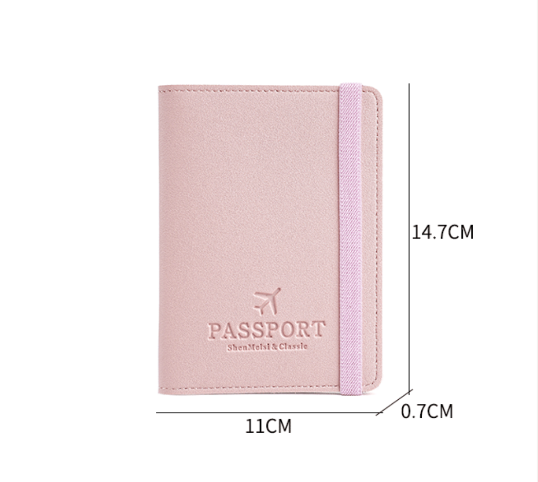 Passport Cover Passport Holder Passport Bag PU Leather Passport Holder Multi-Function Passport Clip Passport Document Cover Passport Case Portable Travel Ultra-Thin Passport Holder