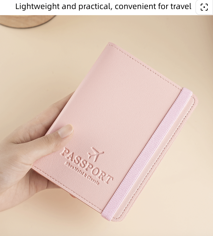 Passport Cover Passport Holder Passport Bag PU Leather Passport Holder Multi-Function Passport Clip Passport Document Cover Passport Case Portable Travel Ultra-Thin Passport Holder