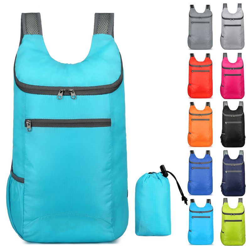 Small Waterproof Foldable Backpack Man Woman Lady Girl Travelling Bag Outdoor Folding Mini Bag Lightweight Travel Bag Fitness Sports Portable Backpack