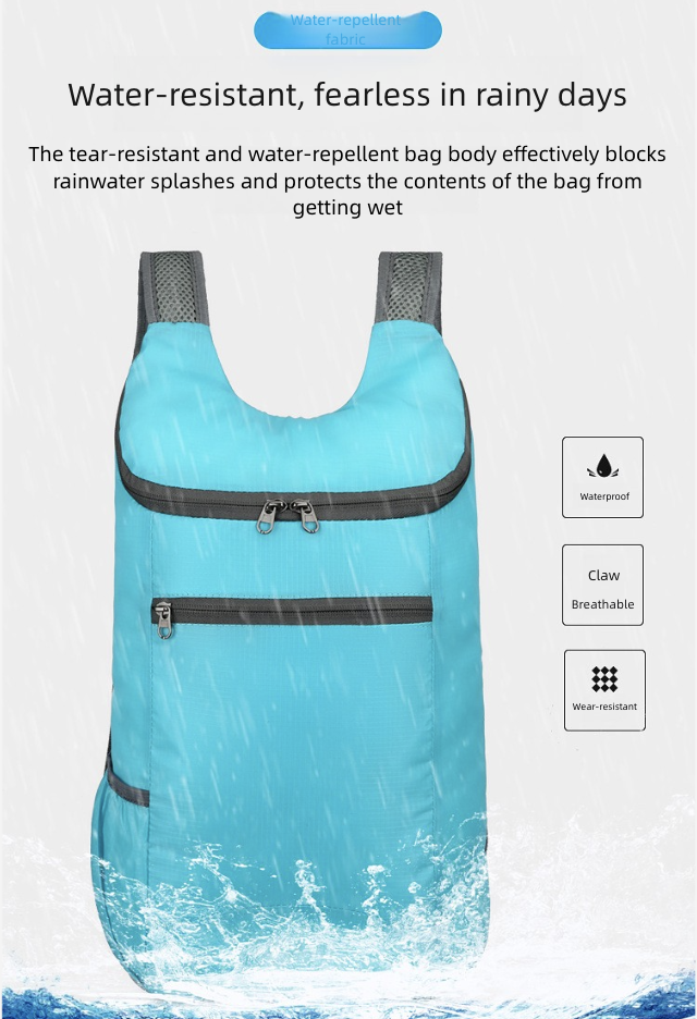 Small Waterproof Foldable Backpack Man Woman Lady Girl Travelling Bag Outdoor Folding Mini Bag Lightweight Travel Bag Fitness Sports Portable Backpack