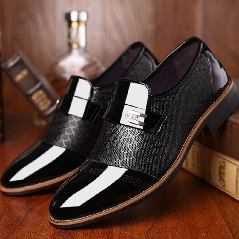 Shoes Men Leather Shoe Man Men's Embossed Leather Dress Shoes Men's Casual Leather Shoes Large Sizes Men's Shoes Oxfords