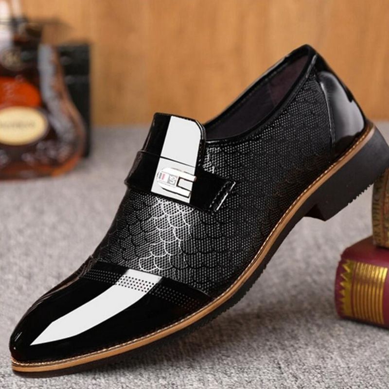 Shoes Men Leather Shoe Man Men's Embossed Leather Dress Shoes Men's Casual Leather Shoes Large Sizes Men's Shoes Oxfords