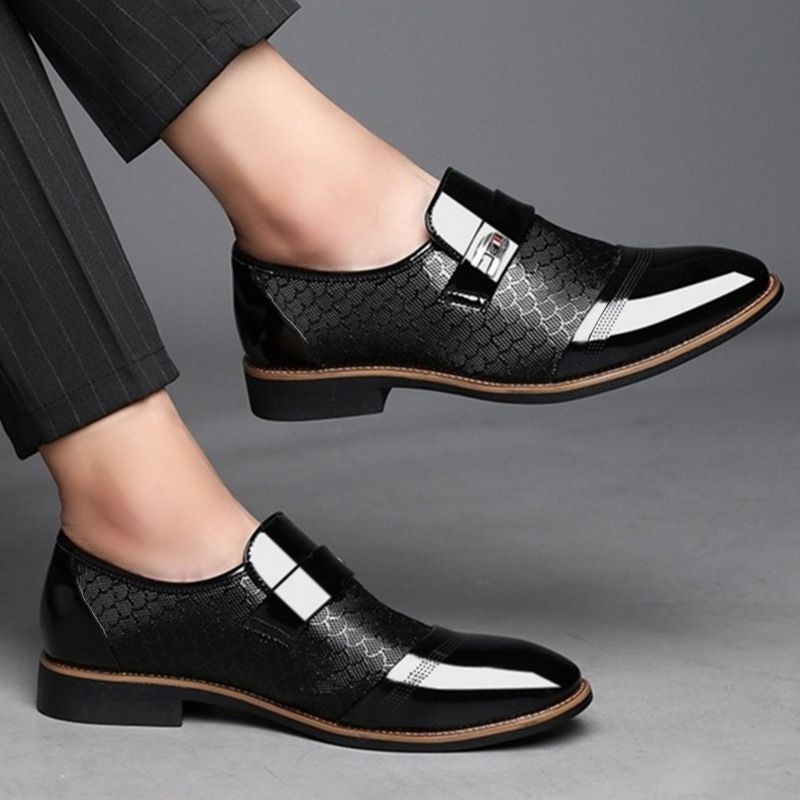 Shoes Men Leather Shoe Man Men's Embossed Leather Dress Shoes Men's Casual Leather Shoes Large Sizes Men's Shoes Oxfords