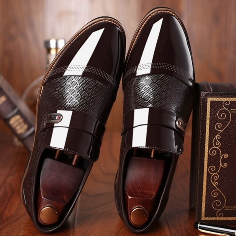 Shoes Men Leather Shoe Man Men's Embossed Leather Dress Shoes Men's Casual Leather Shoes Large Sizes Men's Shoes Oxfords