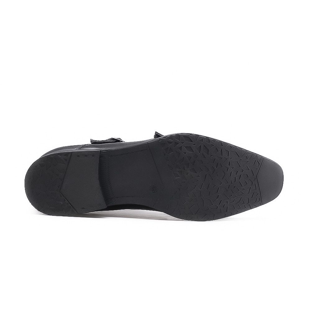 Shoes Men Leather Shoe Man Business Leather Shoes Men's Formal Shoes Casual Shoes Triple Connector Buckle Leather Shoes for Men Oxfords