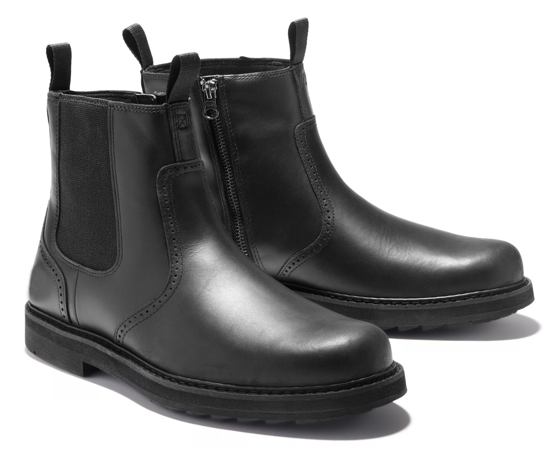 Shoes Men Leather Shoe Man Wear-Resistant High-Top Men's Casual Boots Black Suede Chelsea Boots