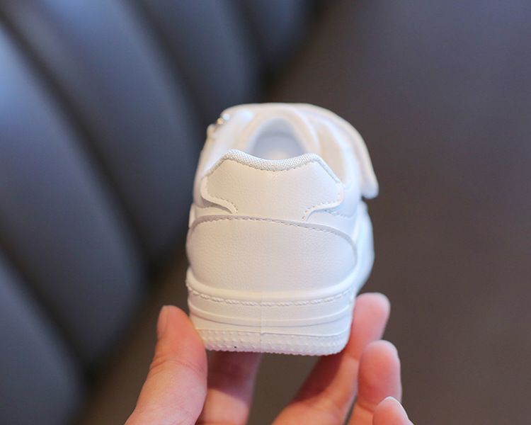 Kids Shoes Boys' Shoes Sneakers Children's White Sneakers New Spring Autumn Unisex Kids' Athletic Casual Board Shoes Leather Upper Soft Sole Baby Shoes