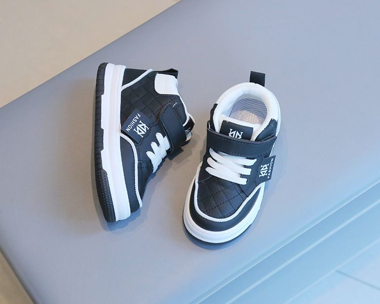 Children's Spring Autumn Boys' Casual Board Shoes New High-Top Girls' Sneakers Soft Sole Baby Shoes Kids Shoes Boys' Shoes Sneakers