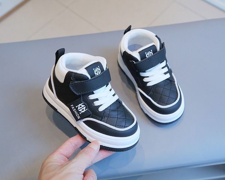 Children's Spring Autumn Boys' Casual Board Shoes New High-Top Girls' Sneakers Soft Sole Baby Shoes Kids Shoes Boys' Shoes Sneakers