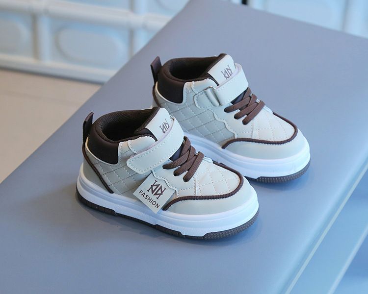 Children's Spring Autumn Boys' Casual Board Shoes New High-Top Girls' Sneakers Soft Sole Baby Shoes Kids Shoes Boys' Shoes Sneakers