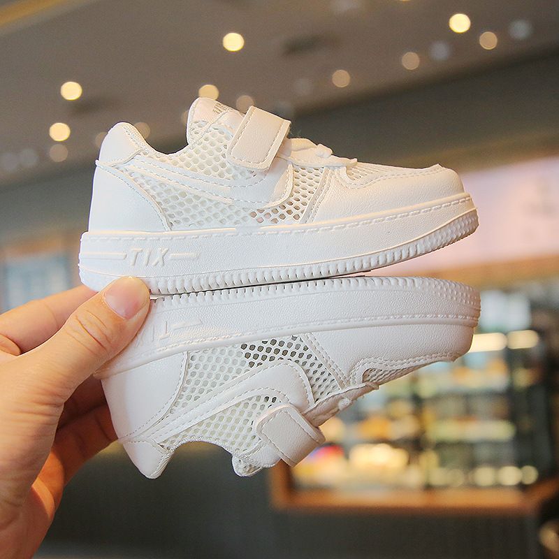 Children's White Shoes Summer New Style Boy's Girl's Sports Shoes Breathable Casual Mesh Board Shoes Baby Shoes Kids Shoes Sandals