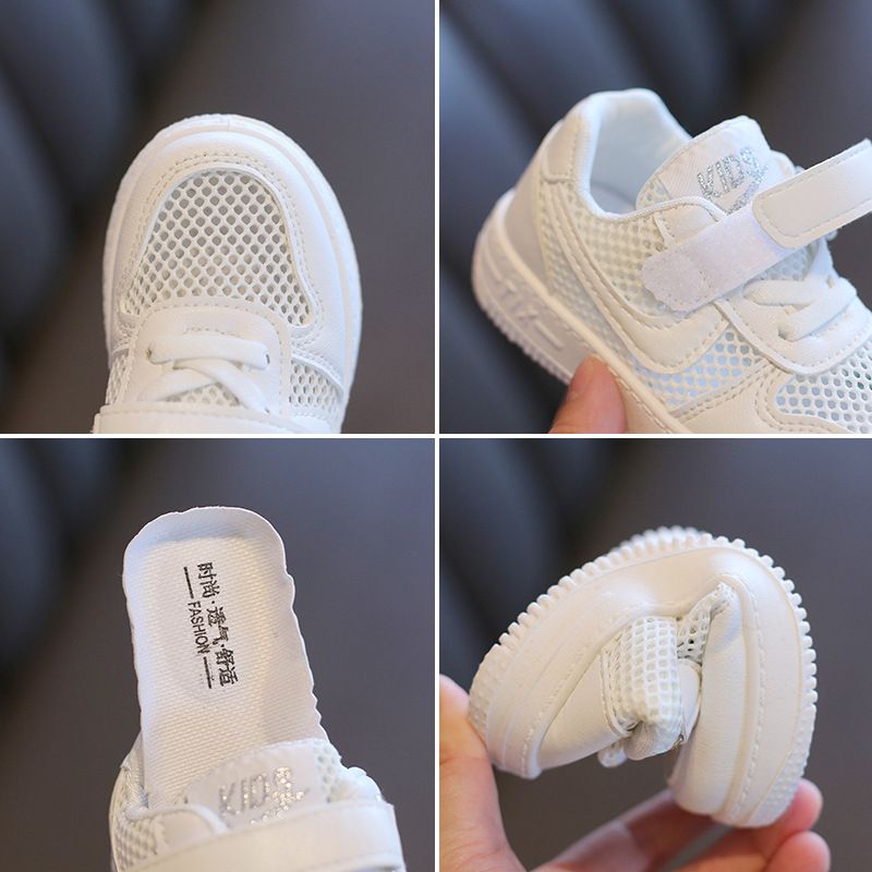 Children's White Shoes Summer New Style Boy's Girl's Sports Shoes Breathable Casual Mesh Board Shoes Baby Shoes Kids Shoes Sandals
