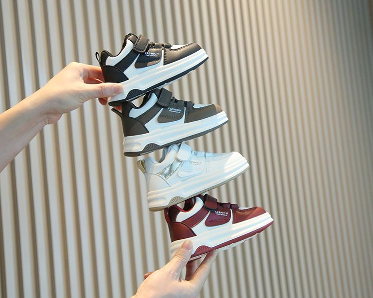 New Spring Autumn Kids' Sneakers High-Top Boy Casual Board Shoes Soft Soles for Girls Boys Kids Shoes Boys' Shoes Sneakers