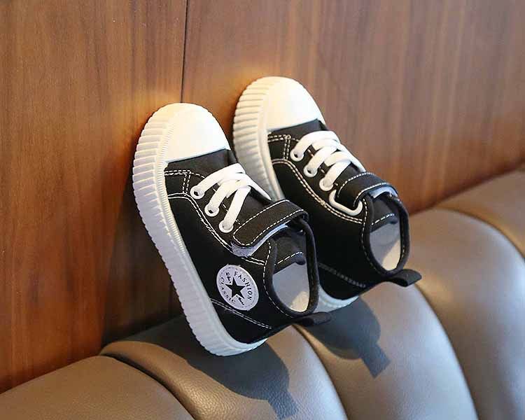 High-Top Canvas Shoes for Boys Girls New Spring Autumn Casual Slip-Resistant Flat Shoes Soft Soles for Toddlers Kids Shoes Boys' Shoes Sneakers