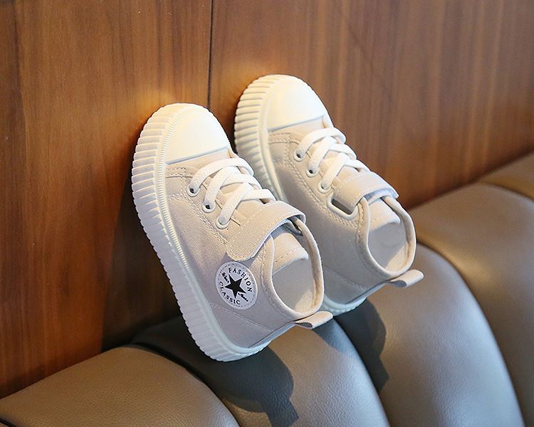High-Top Canvas Shoes for Boys Girls New Spring Autumn Casual Slip-Resistant Flat Shoes Soft Soles for Toddlers Kids Shoes Boys' Shoes Sneakers