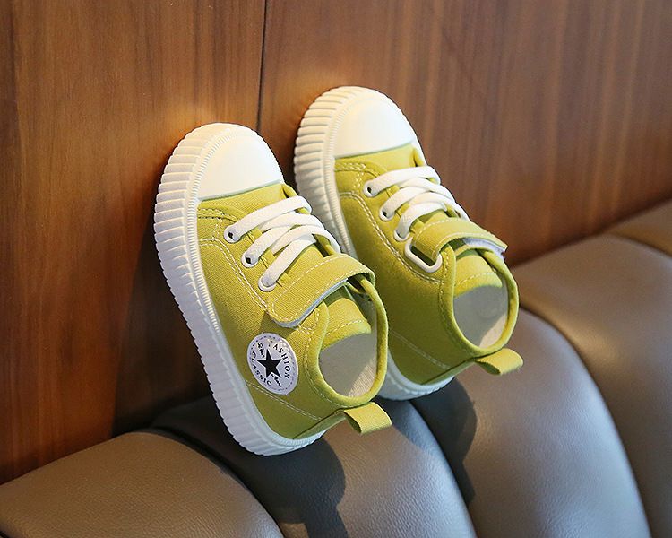 High-Top Canvas Shoes for Boys Girls New Spring Autumn Casual Slip-Resistant Flat Shoes Soft Soles for Toddlers Kids Shoes Boys' Shoes Sneakers