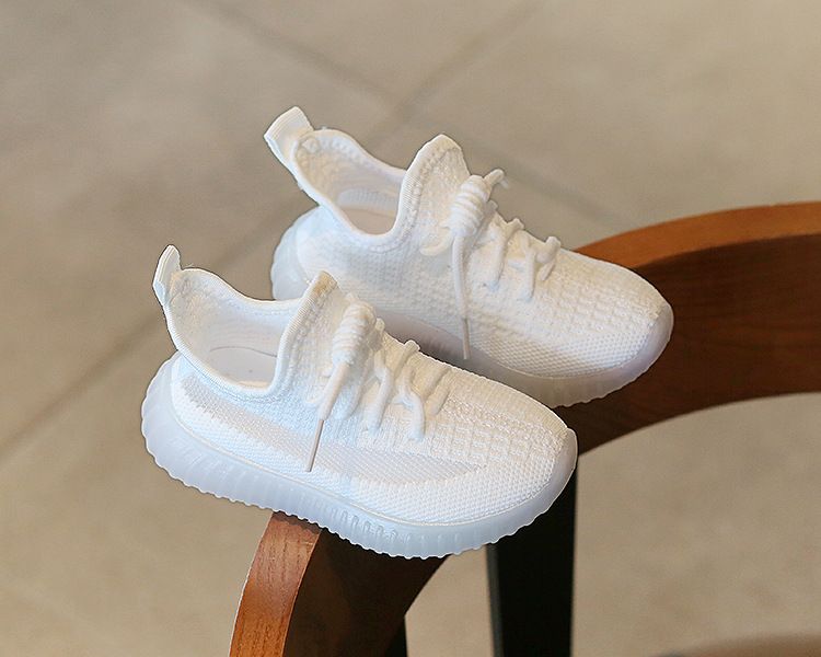 Children's Sports Shoes Spring Autumn Boys' Coconut Shoes New Girls' Casual Mesh Shoes Breathable Baby White Sneakers Kids Shoes Boys' Shoes Sneakers