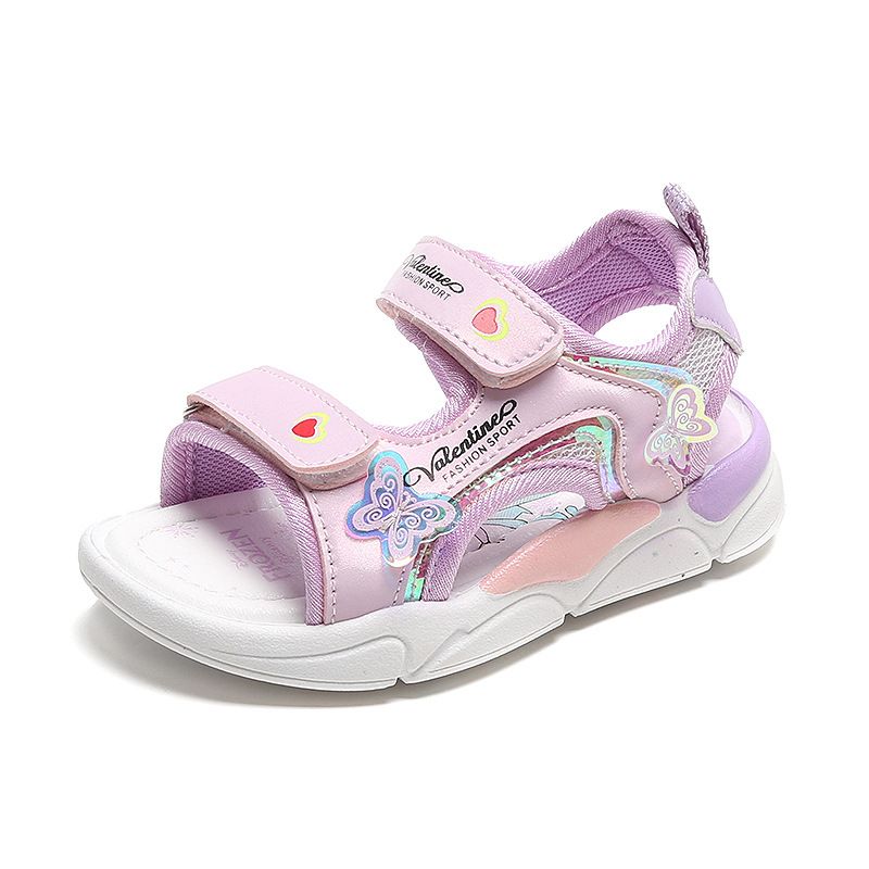 Girl's Sandals Summer New Arrival Children's Beach Shoes Cartoon Princess Baby Soft Sole Shoes Kids Shoes Girls' Shoes