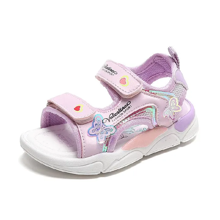 Girl's Sandals Summer New Arrival Children's Beach Shoes Cartoon Princess Baby Soft Sole Shoes Kids Shoes Girls' Shoes