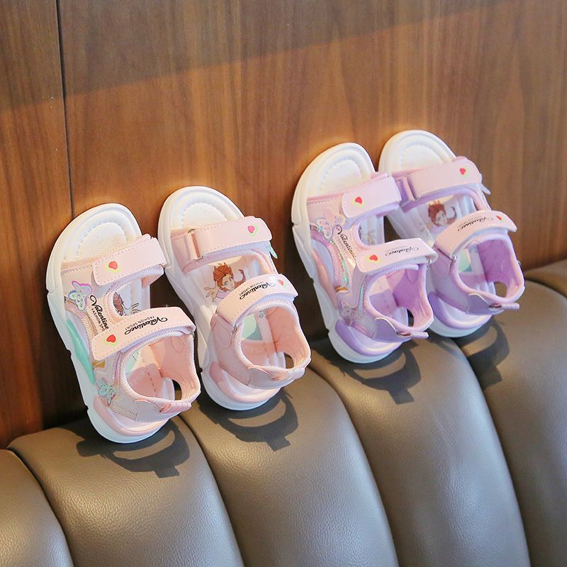 Girl's Sandals Summer New Arrival Children's Beach Shoes Cartoon Princess Baby Soft Sole Shoes Kids Shoes Girls' Shoes