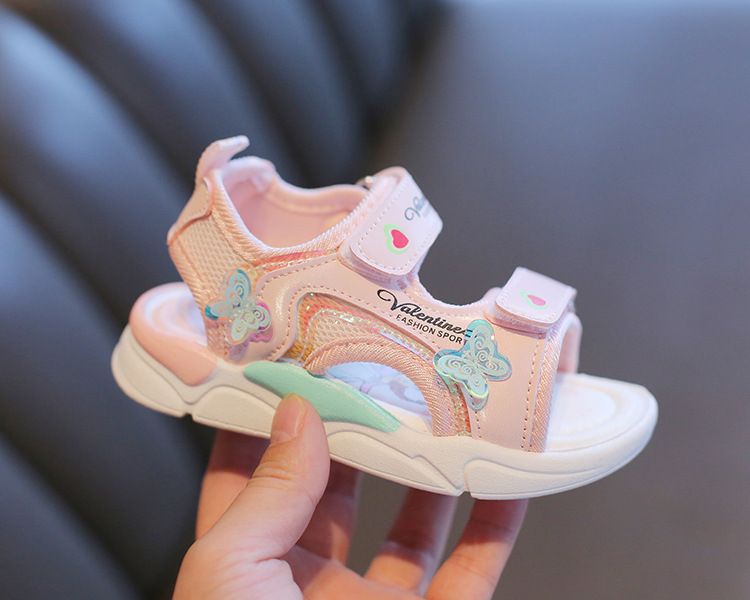 Girl's Sandals Summer New Arrival Children's Beach Shoes Cartoon Princess Baby Soft Sole Shoes Kids Shoes Girls' Shoes