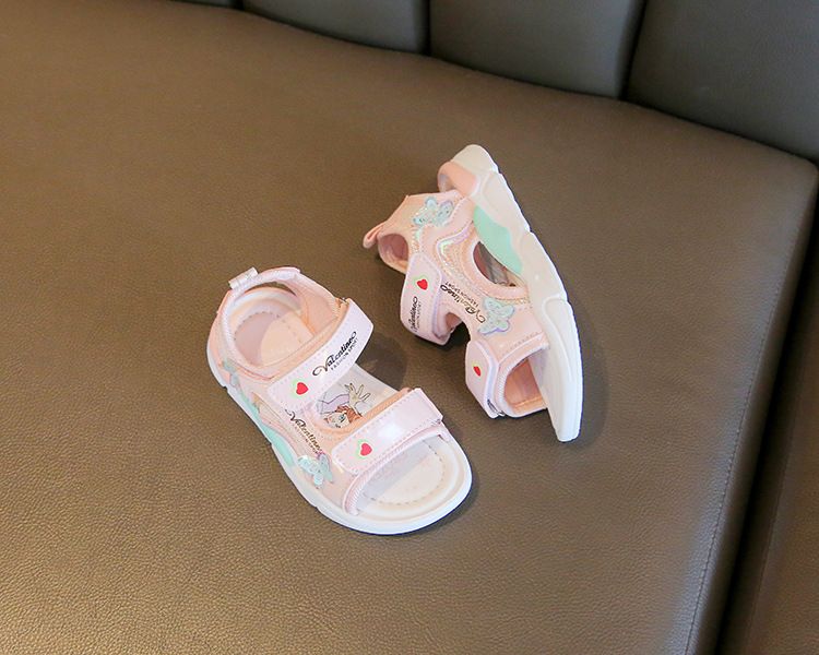 Girl's Sandals Summer New Arrival Children's Beach Shoes Cartoon Princess Baby Soft Sole Shoes Kids Shoes Girls' Shoes