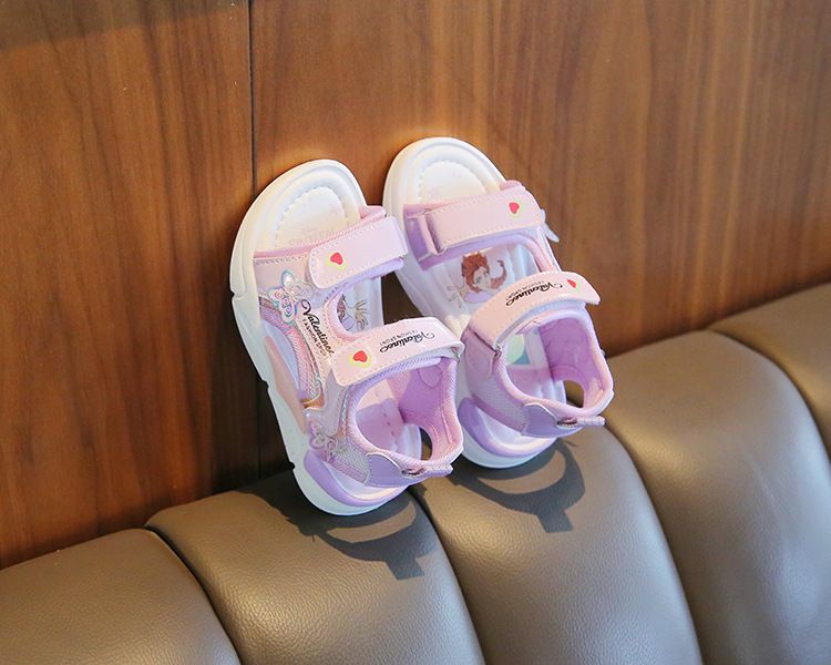Girl's Sandals Summer New Arrival Children's Beach Shoes Cartoon Princess Baby Soft Sole Shoes Kids Shoes Girls' Shoes