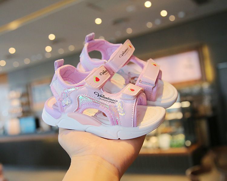 Girl's Sandals Summer New Arrival Children's Beach Shoes Cartoon Princess Baby Soft Sole Shoes Kids Shoes Girls' Shoes