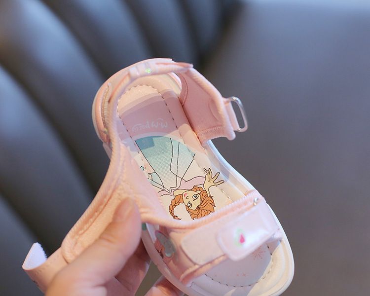 Girl's Sandals Summer New Arrival Children's Beach Shoes Cartoon Princess Baby Soft Sole Shoes Kids Shoes Girls' Shoes