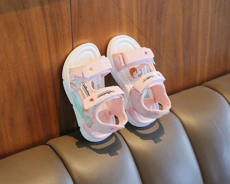 Girl's Sandals Summer New Arrival Children's Beach Shoes Cartoon Princess Baby Soft Sole Shoes Kids Shoes Girls' Shoes