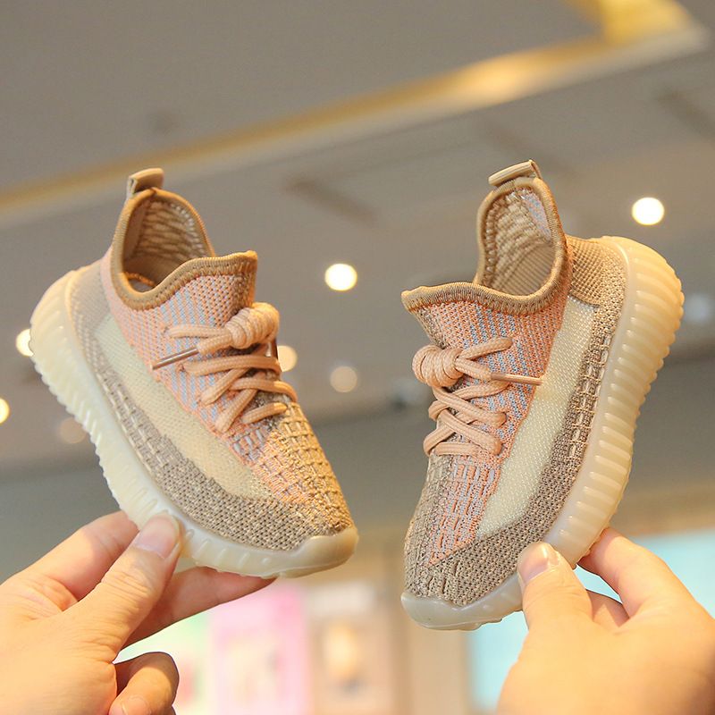 Children's Sports Shoes Spring Autumn Boys' Coconut Shoes Flyknit Breathable Mesh Shoes Girls' Casual Shoes Soft Soled Baby Shoes Kids Shoes Boys' Shoes Sneakers