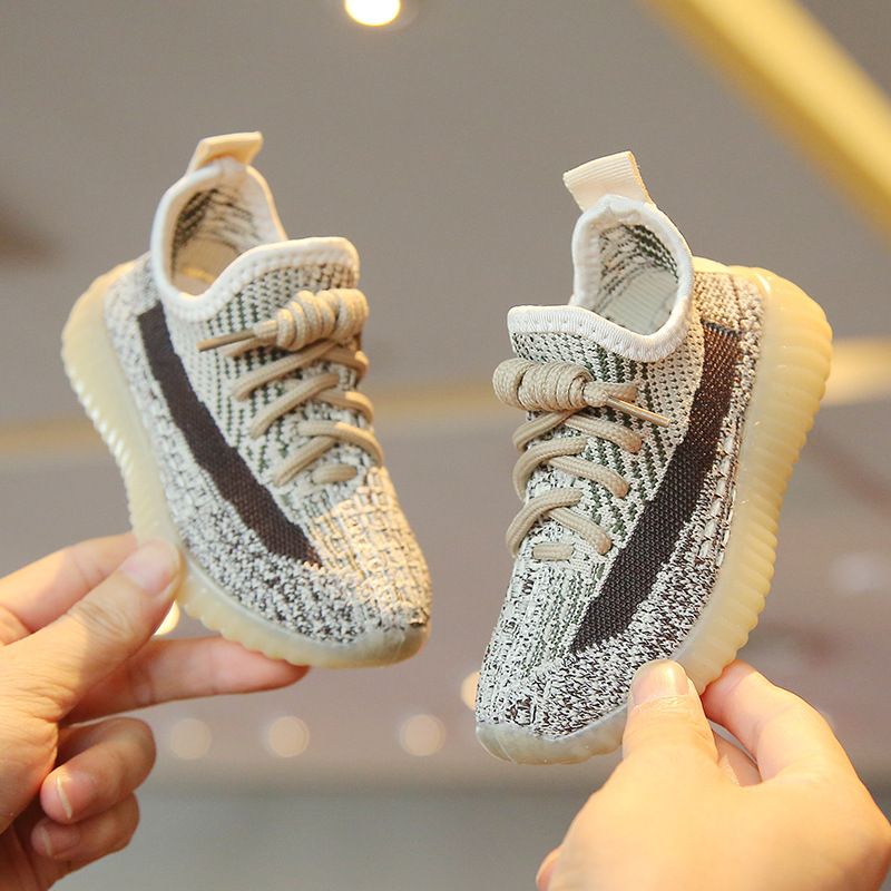 Children's Sports Shoes Spring Autumn Boys' Coconut Shoes Flyknit Breathable Mesh Shoes Girls' Casual Shoes Soft Soled Baby Shoes Kids Shoes Boys' Shoes Sneakers