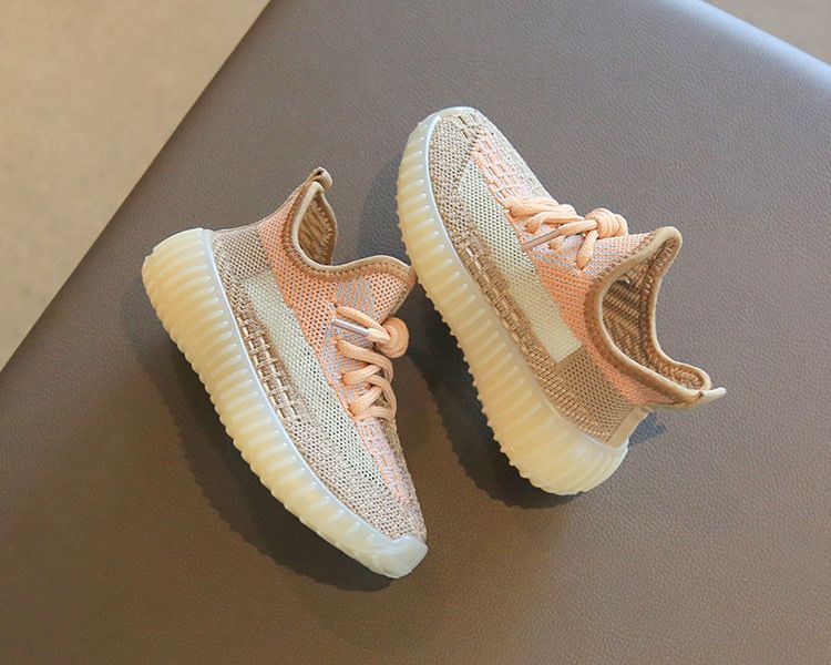 Children's Sports Shoes Spring Autumn Boys' Coconut Shoes Flyknit Breathable Mesh Shoes Girls' Casual Shoes Soft Soled Baby Shoes Kids Shoes Boys' Shoes Sneakers