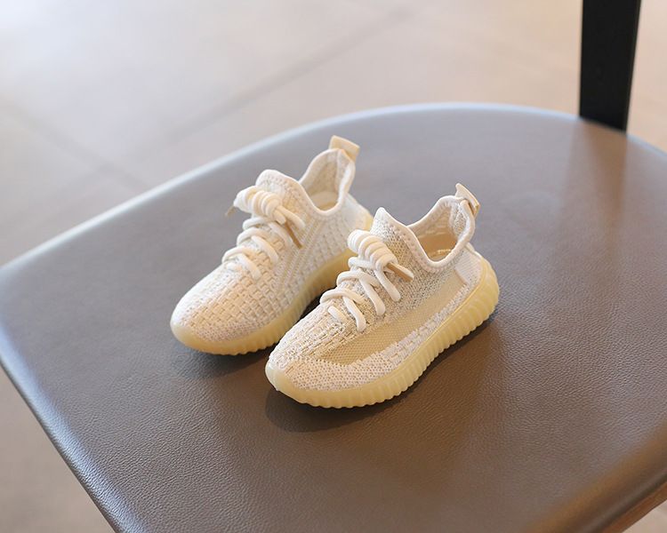 Children's Sports Shoes Spring Autumn Boys' Coconut Shoes Flyknit Breathable Mesh Shoes Girls' Casual Shoes Soft Soled Baby Shoes Kids Shoes Boys' Shoes Sneakers