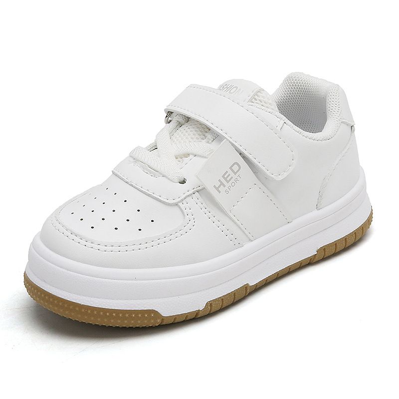 Children's White Sneakers Spring Autumn Girl's Sports Shoes Anti-Slip Lightweight Boy's Skateboarding Shoes Soft Soles Baby Casual Shoes Kids Shoes Boys' Shoes